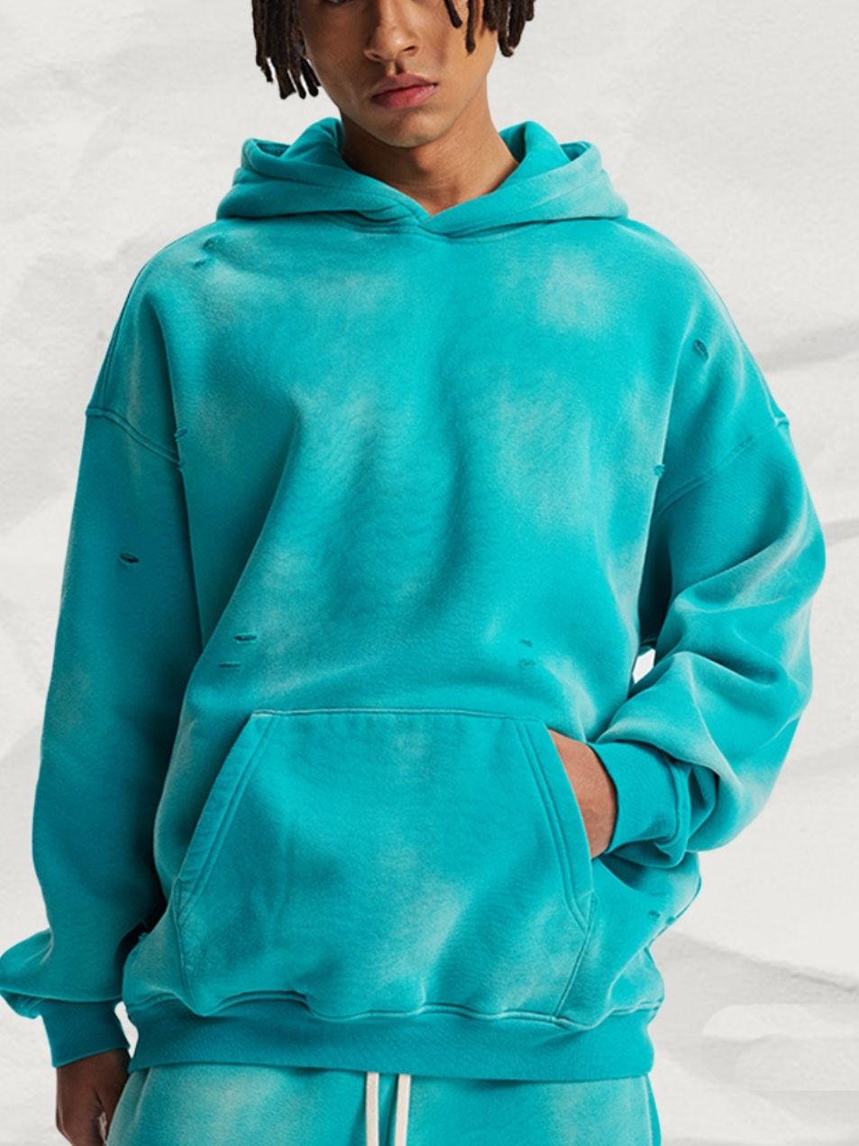 Oversized Vintage Hoodie Unisex Washed Velvet Autumn Streetwear Style