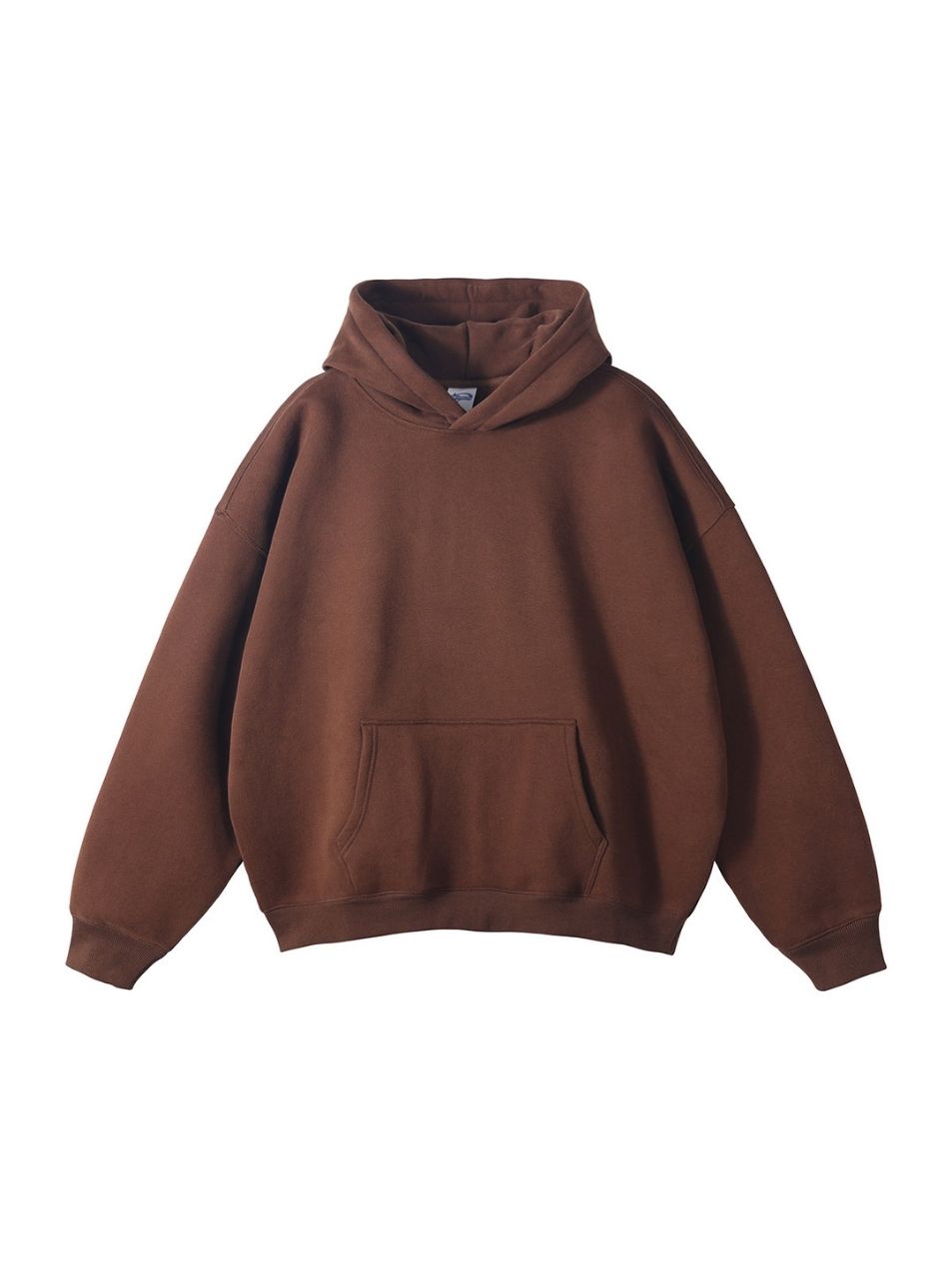 Unisex Oversized Reddish Brown Hoodie Warm Fleece Essentials Pullover