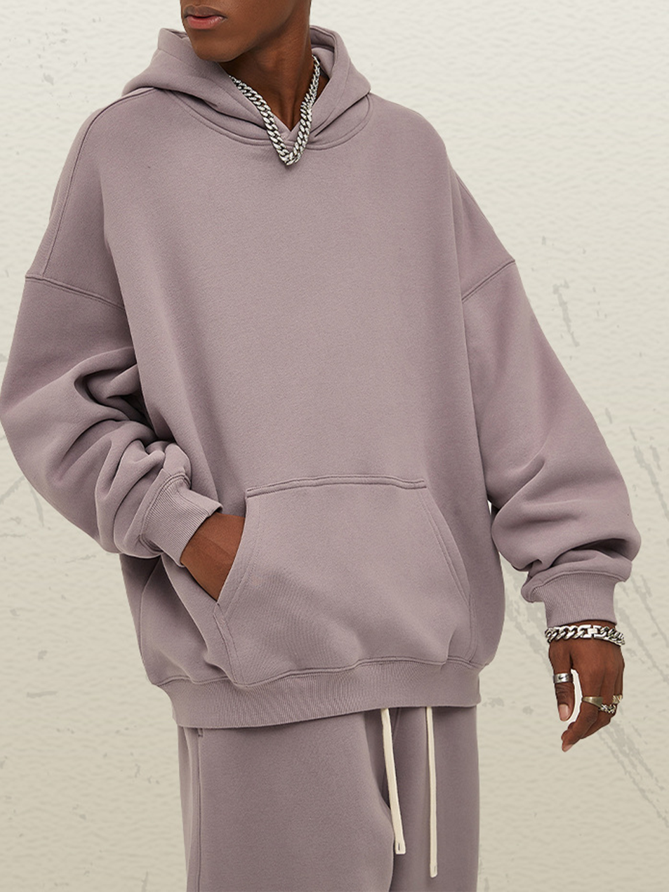 Unisex Oversized Teal Hoodie Soft Fleece Essentials Pullover