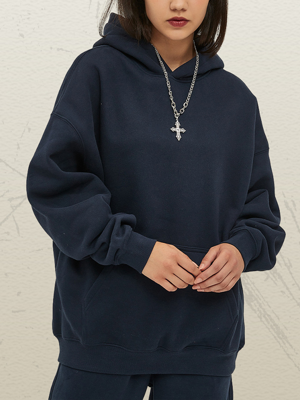 Unisex Oversized Teal Hoodie Soft Fleece Essentials Pullover