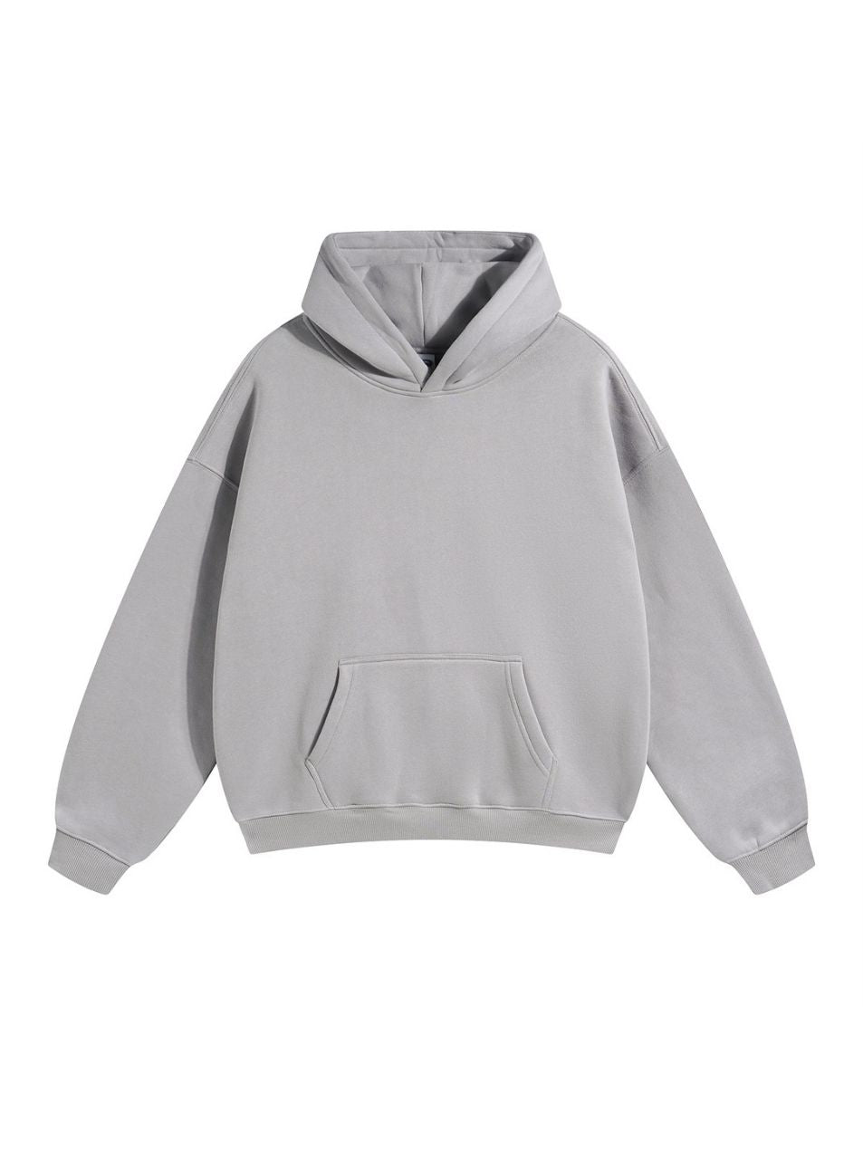 Unisex Beige Hoodie Oversized Fit Cozy Fleece Everyday Streetwear
