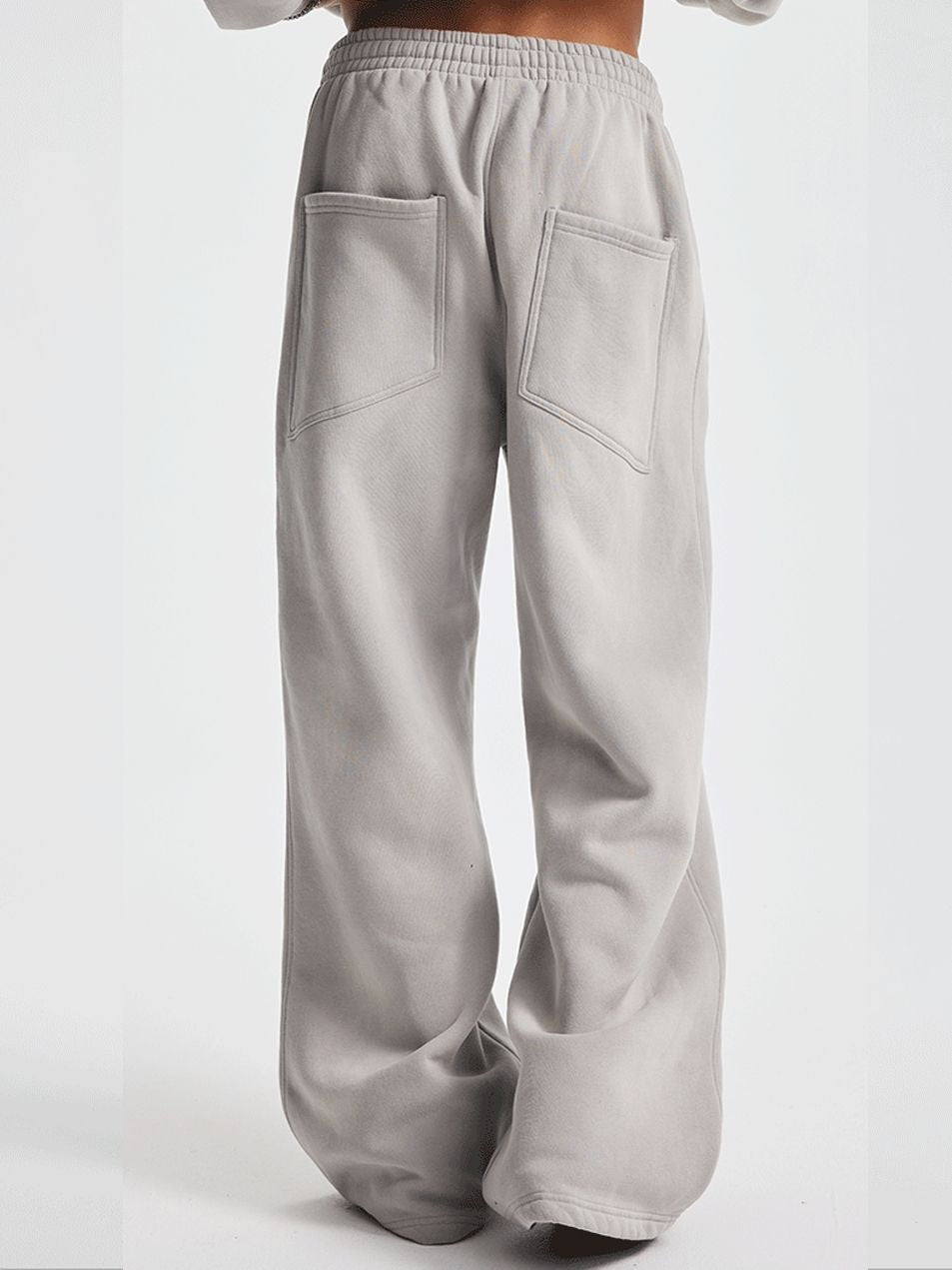 Unisex Distressed Velvet Sweatpants Retro Loose Washed Streetwear