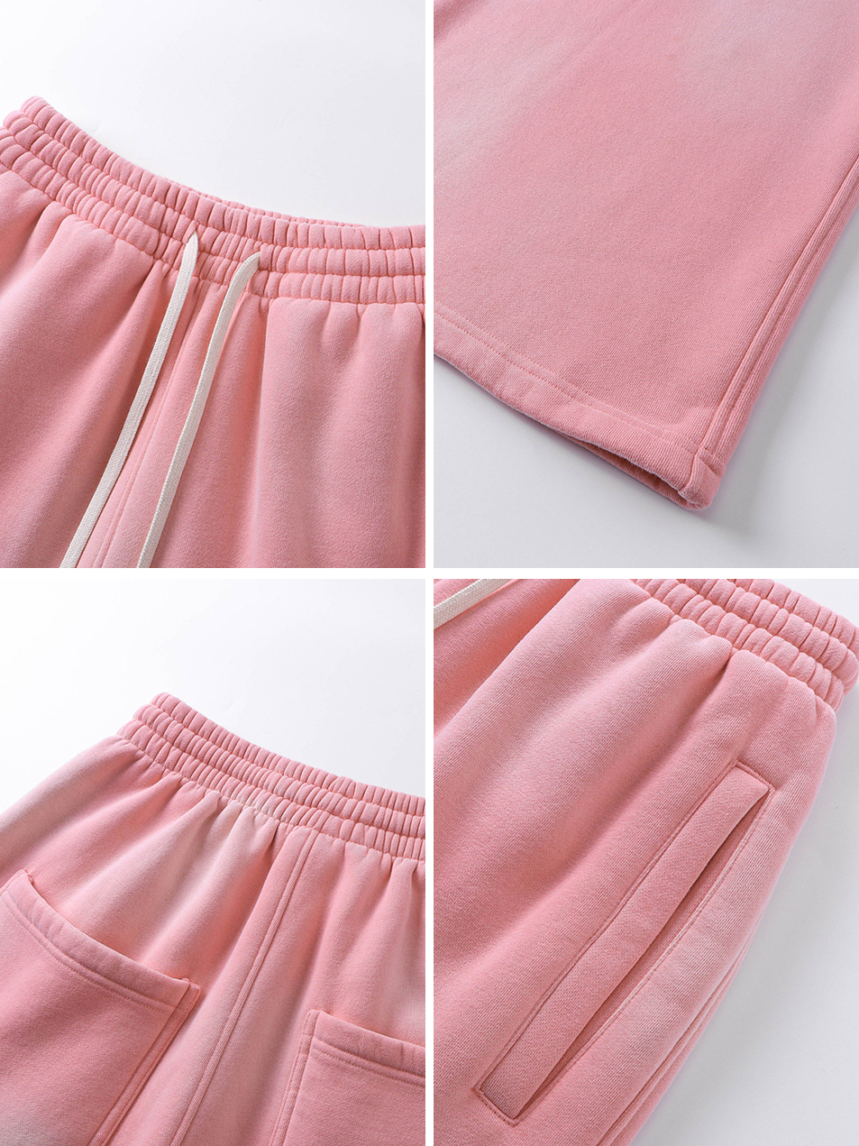 Unisex Casual Sweatpants Distressed Velvet Washed Vintage Autumn Outfit