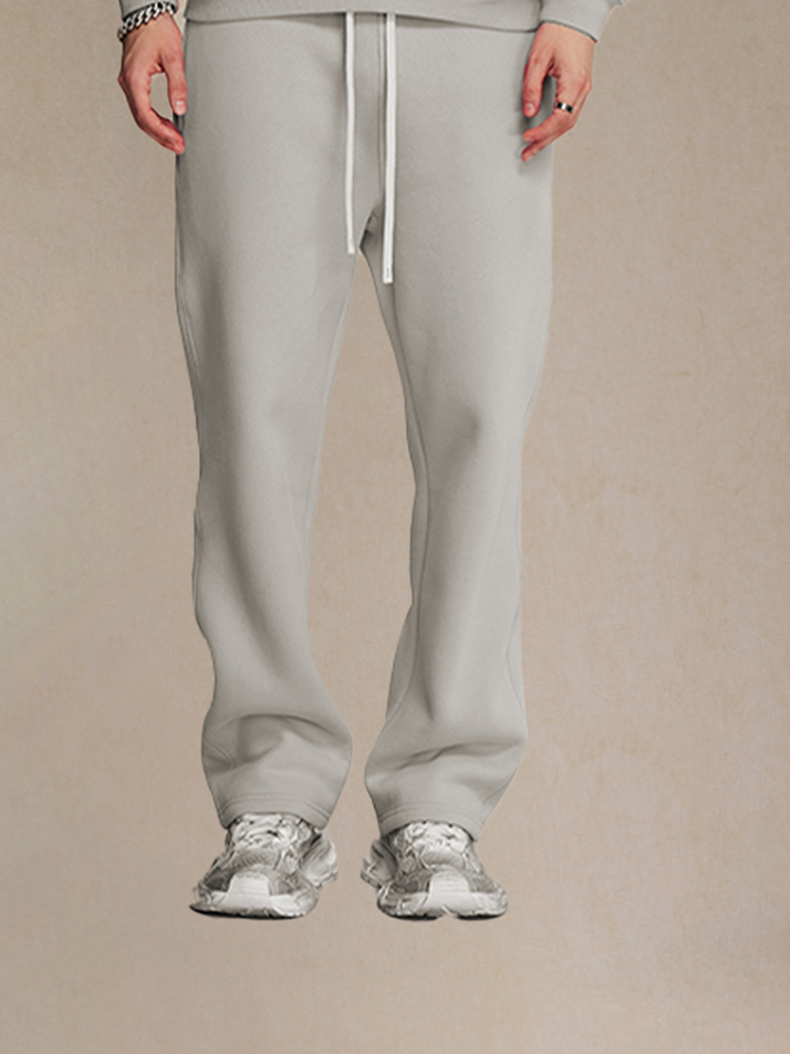 Unisex Rose Red Velvet Sweatpants Vintage Washed Loose Fit Retro Style