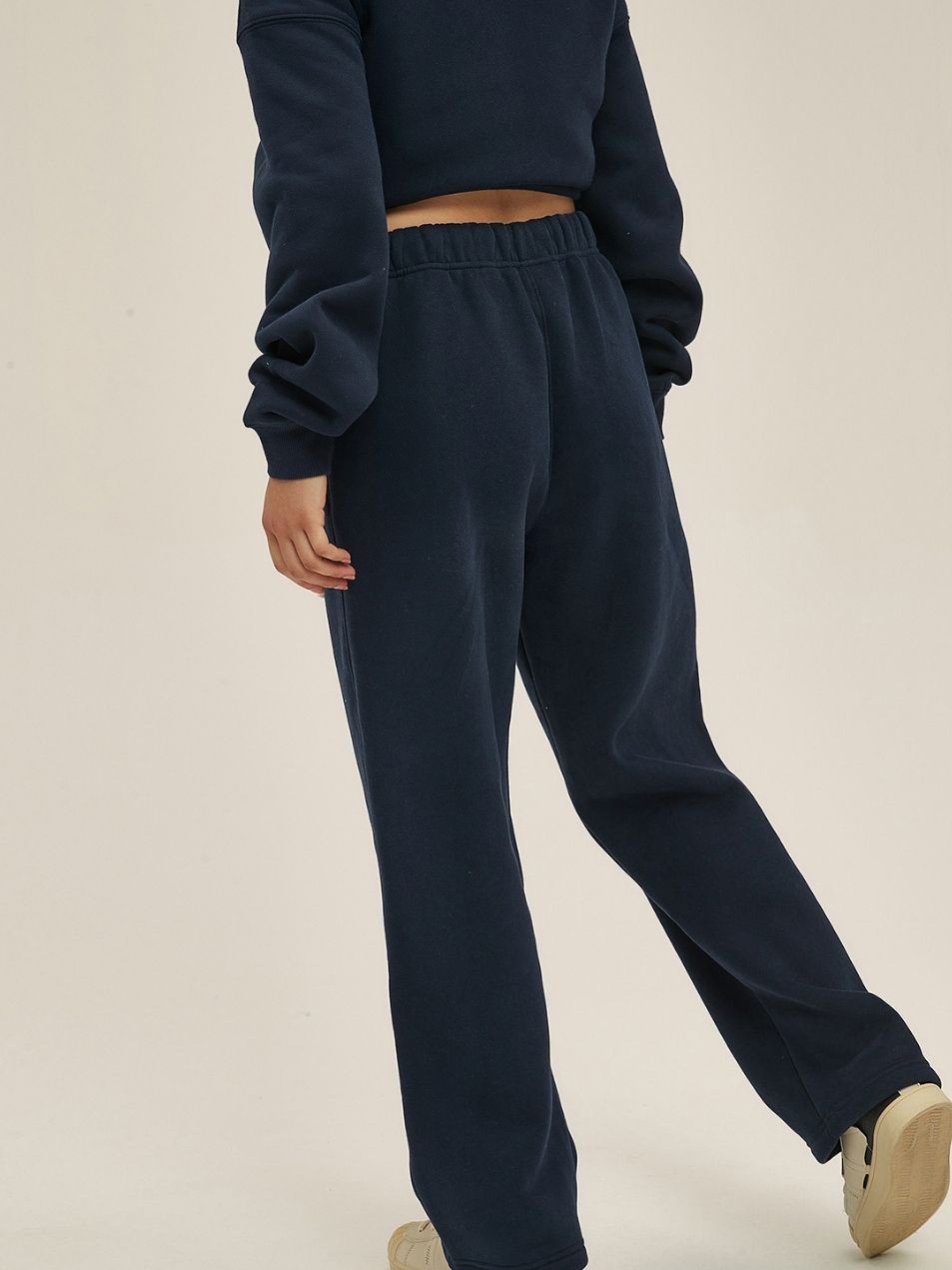 Unisex Rose Red Velvet Sweatpants Vintage Washed Loose Fit Retro Style