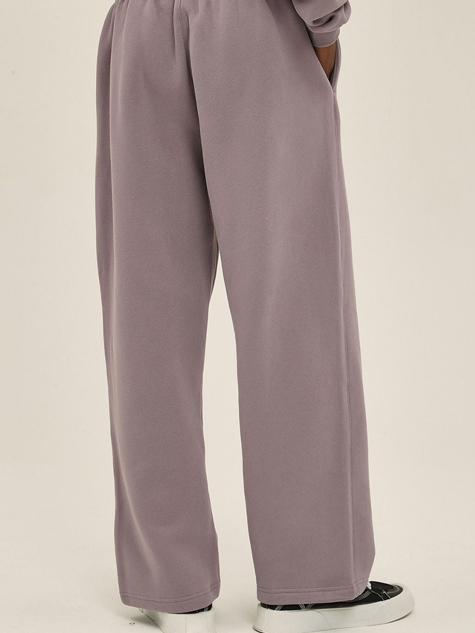 Unisex Dark Pink Cotton Sweatpants Distressed Washed Relaxed Urban Look