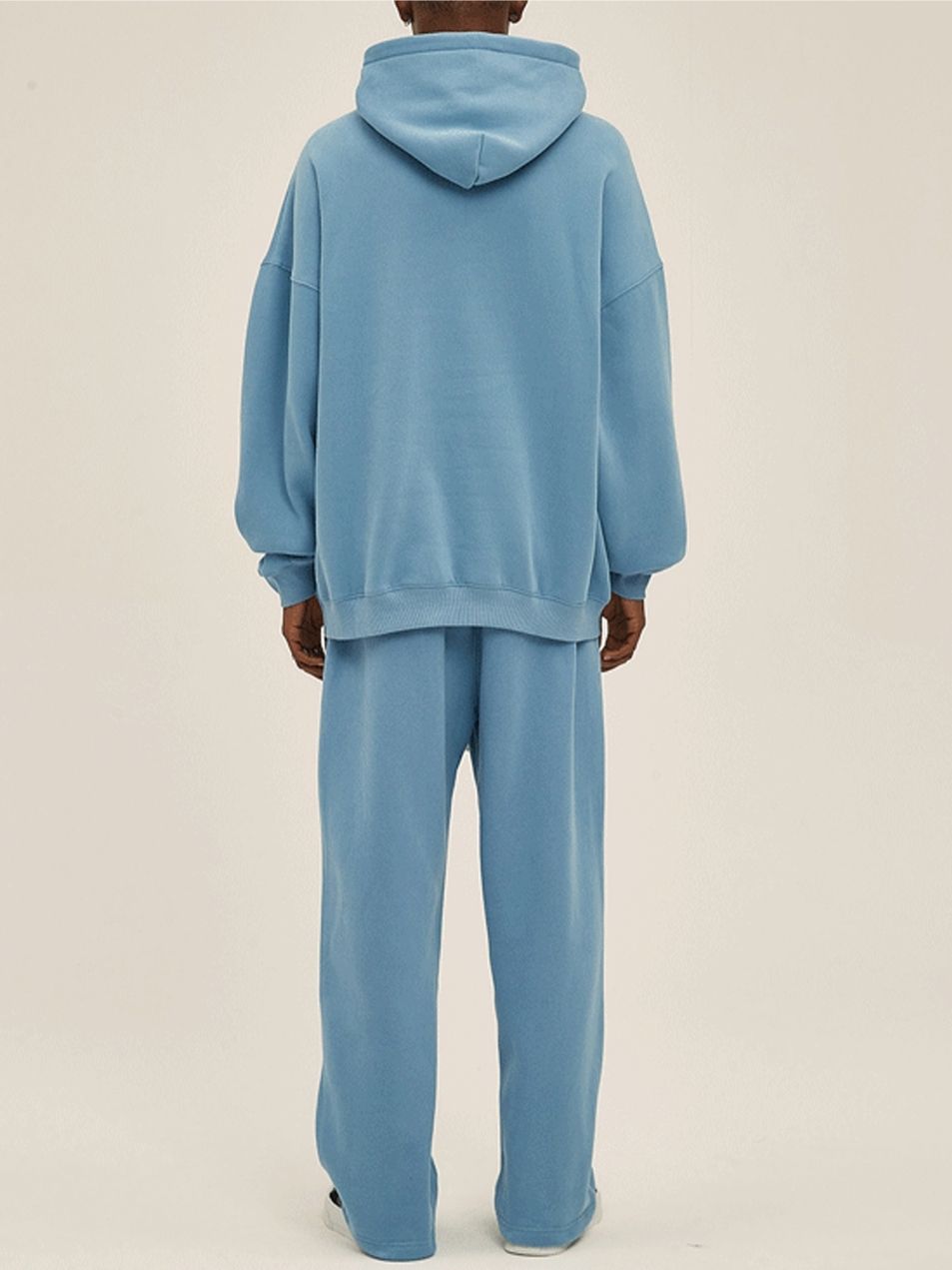 Unisex Soft Fleece Hoodie Set Loose Fit Streetwear Outfit