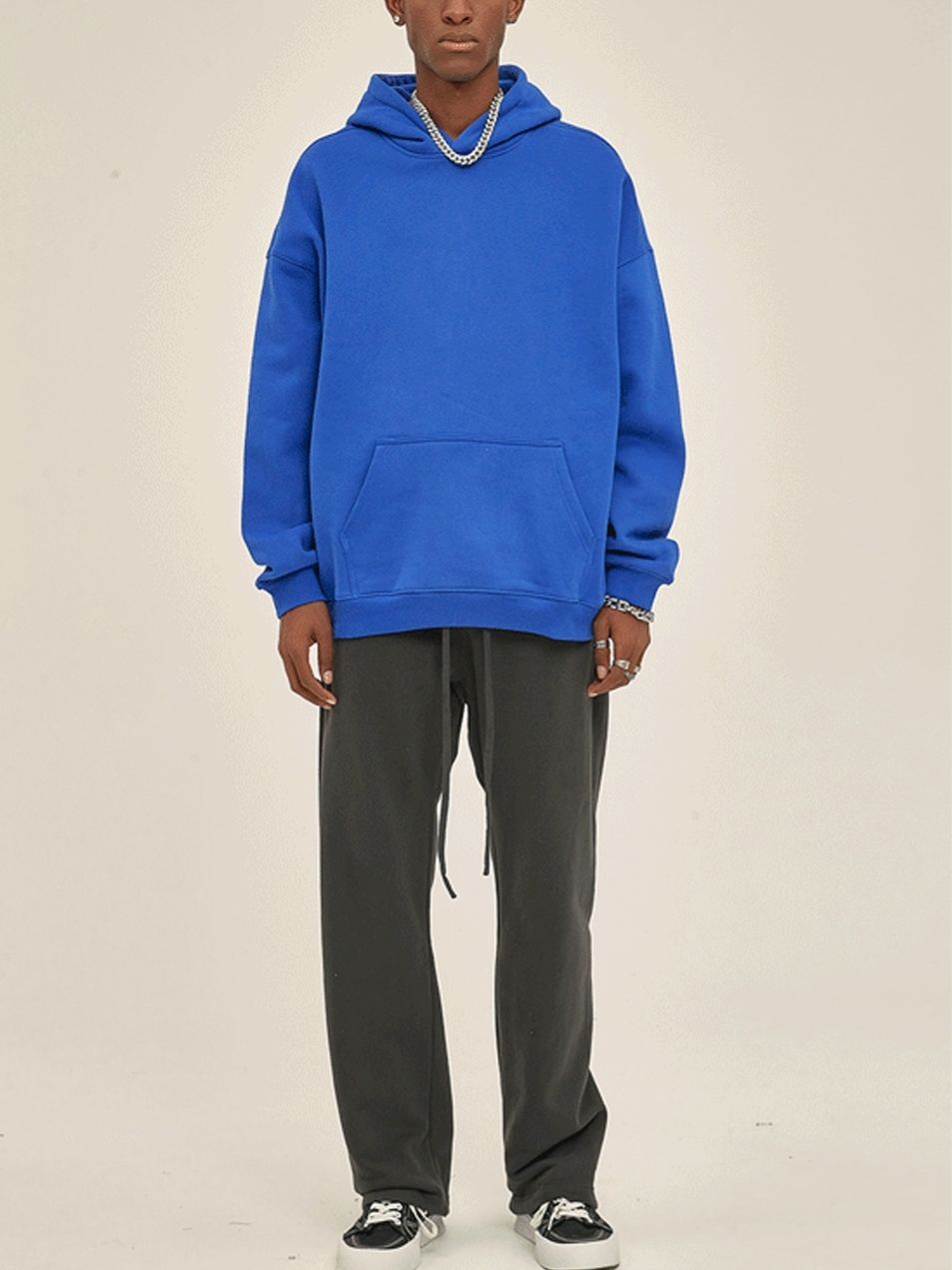 Unisex Fleece Tracksuit Oversized Hoodie and Sweatpants Set