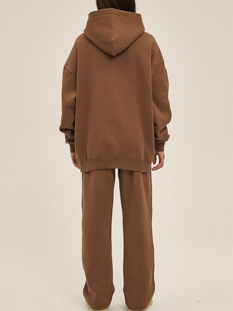 Unisex Fleece Tracksuit Oversized Hoodie and Sweatpants Set