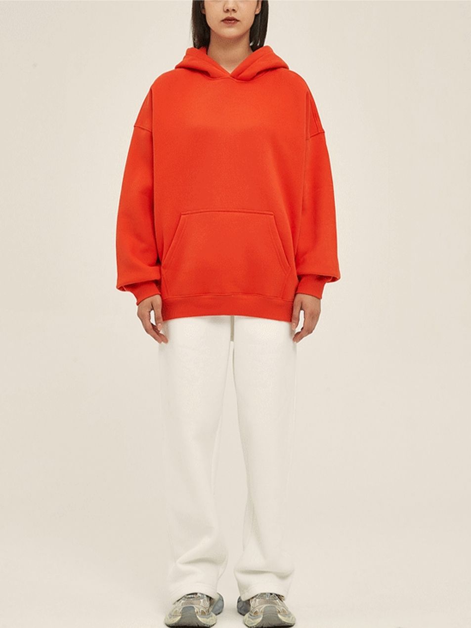 Oversized Pullover Hoodie and Sweatpants Set Unisex Winter Outfit