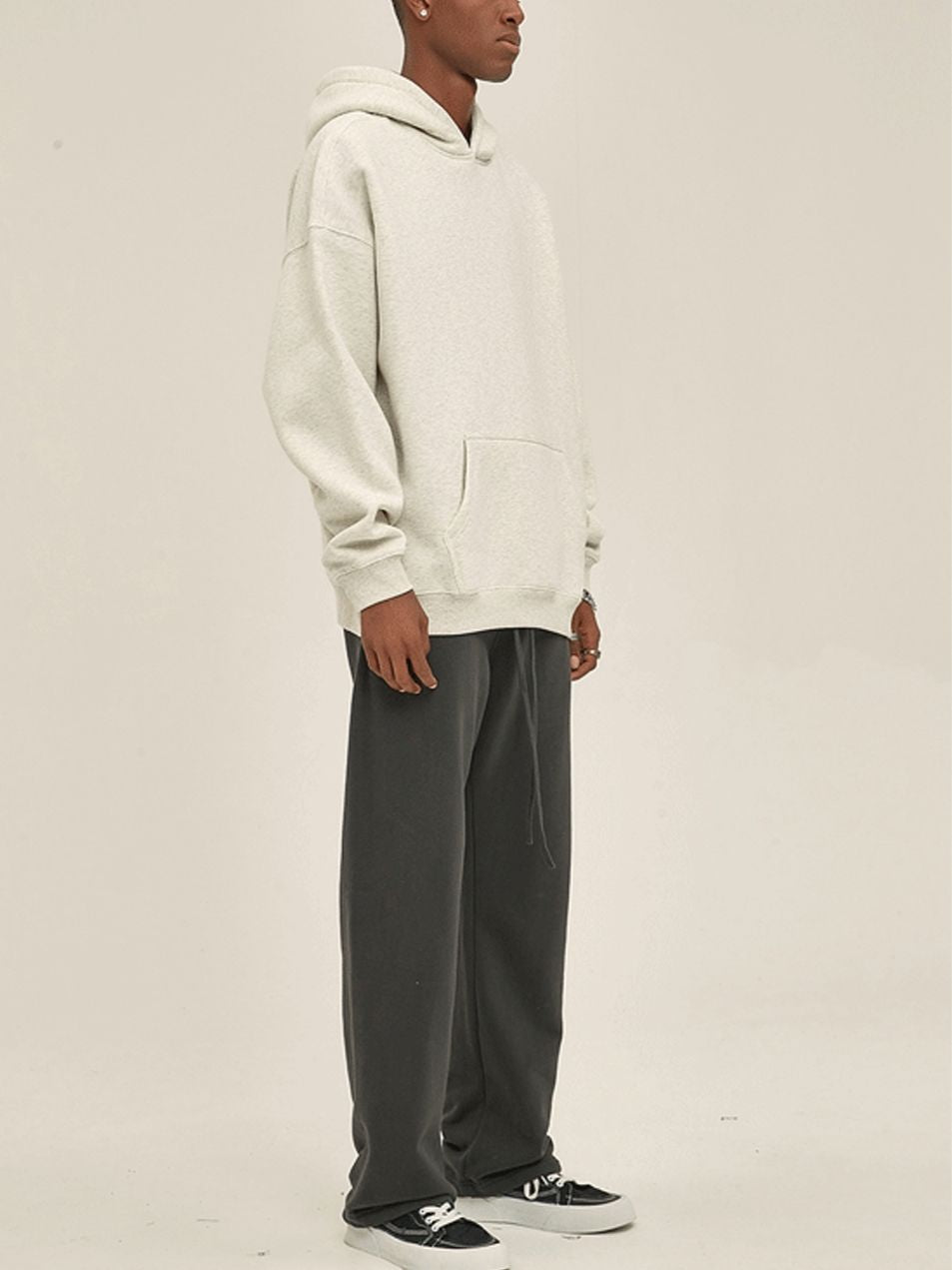 Oversized Pullover Hoodie and Sweatpants Set Unisex Winter Outfit